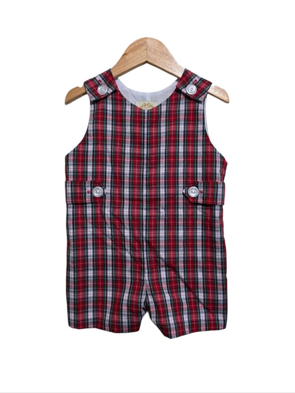 The Beaufort Bonnet Company Jon Jon in Sea Pines Plaid Size 18-24 Months